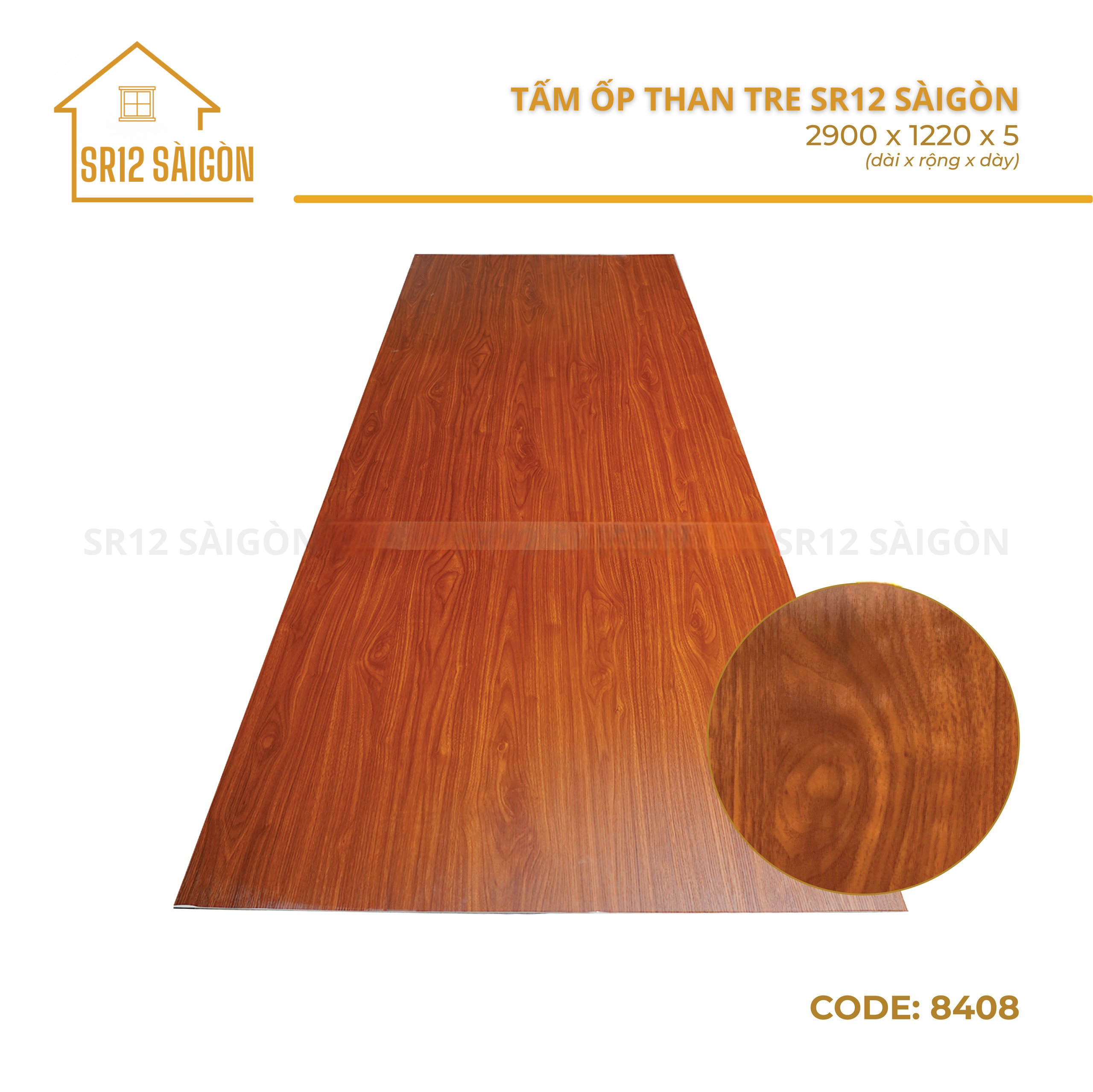 Tấm ốp than tre 8408 - Tấm ốp SR12 SÀIGÒN