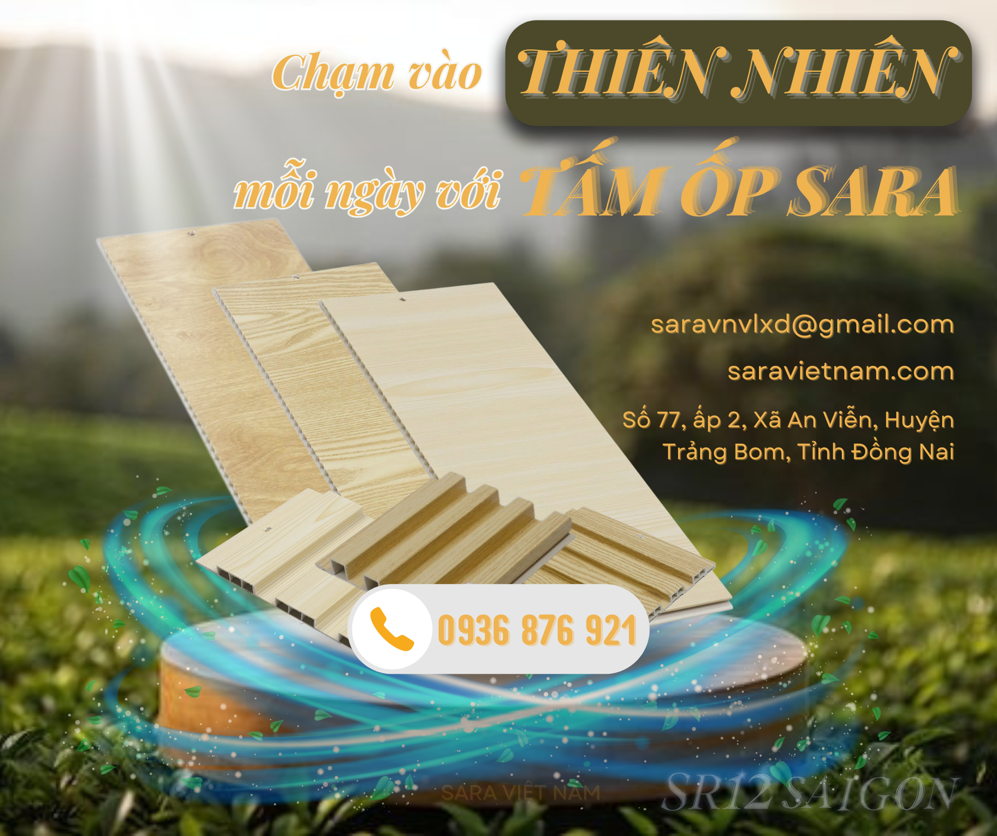 Chạm vào thiên nhiên với tấm ốp sara - giải pháp hoàn hảo cho ngôi nhà bạn