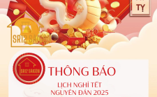 Thông báo lịch nghỉ Tết Nguyên Đán 2025 - SR12 SÀIGÒN