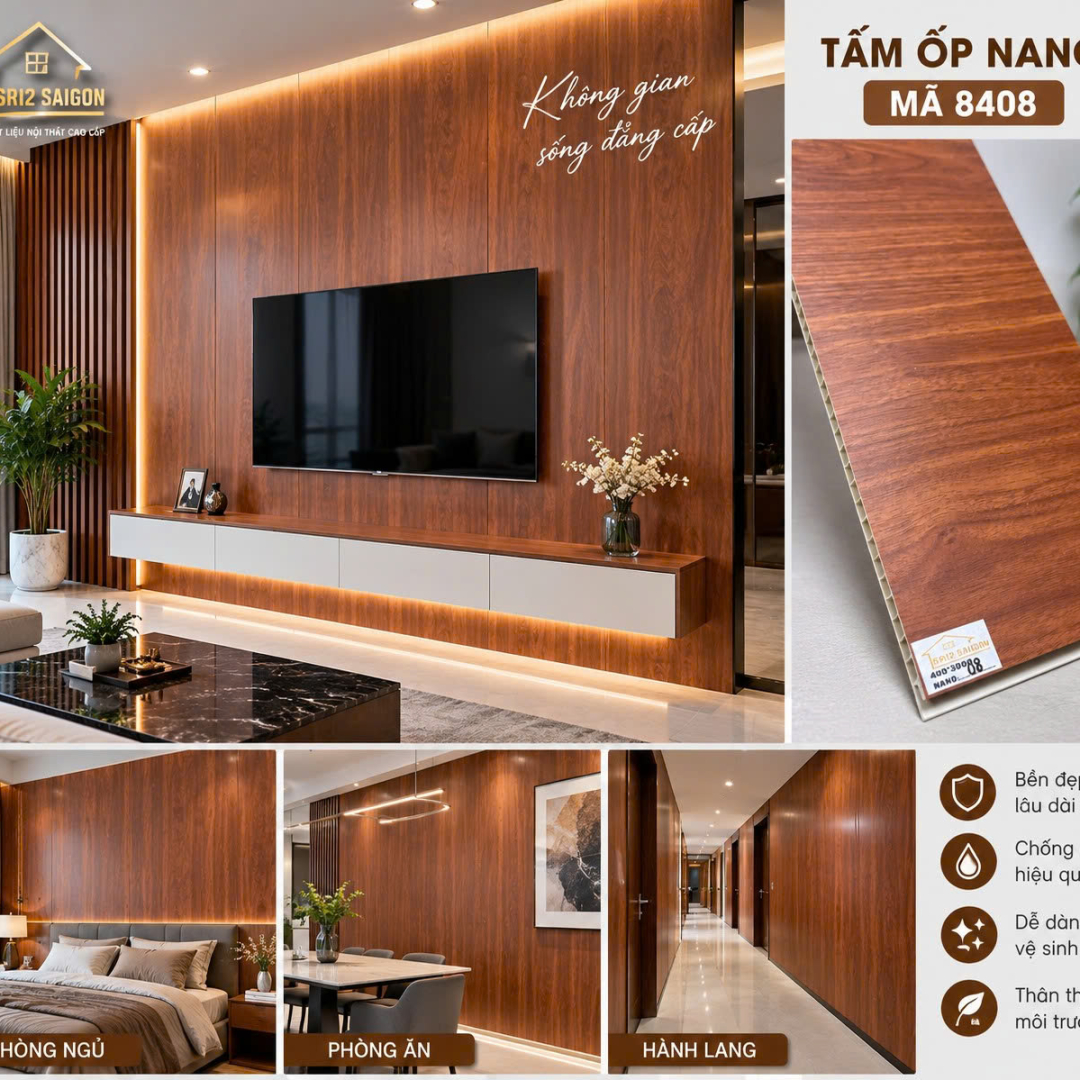 Tấm Ốp Tường Nano 8408